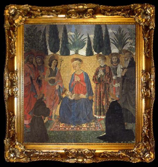 framed  Alessio Baldovinetti Madonna and Child with Saints, ta009-2